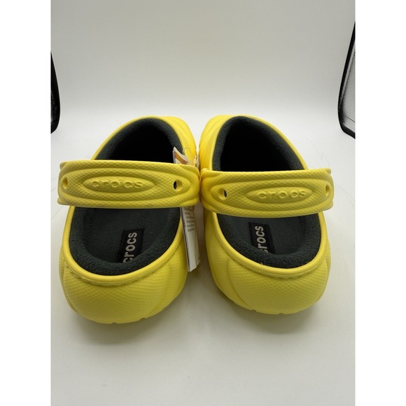 Crocs Classic Lined Overpuff Clogs Cyber Yellow 210059-77J Mens Size 12 - Picture 3 of 9